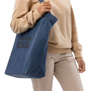 Organic Denim Tote Bag